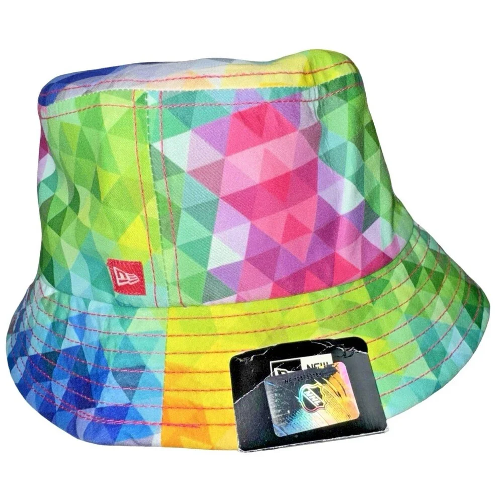LA Kings Youth Kids Bucket Hat NHL New Era Gem Geometric Multicolor Official New